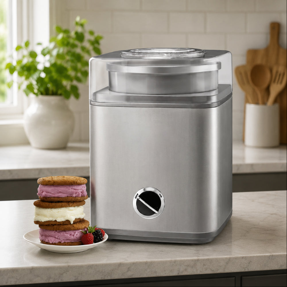 Gelatiera Elettrica per Dessert, Yogurt, Gelato e Sorbetto Automatica