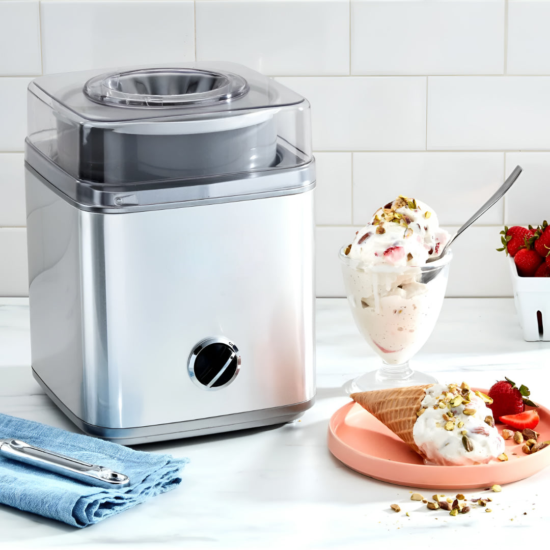 Electric Ice Cream Maker Automatic Dessert Yogurt Gelato Sorbet Maker