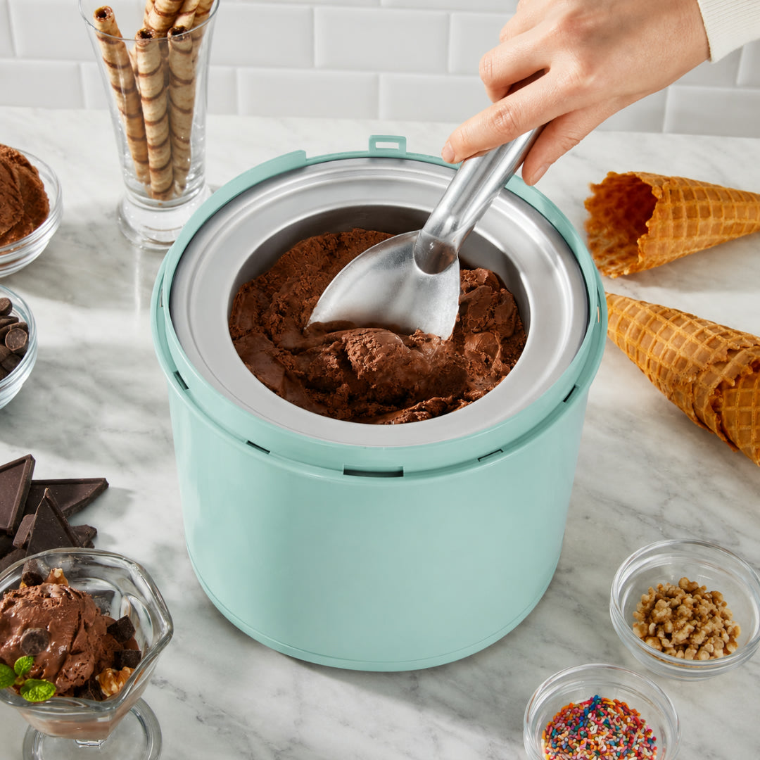 Gelatiera Elettrica per Dessert, Yogurt, Sorbetto e Gelato Fatto in Casa
