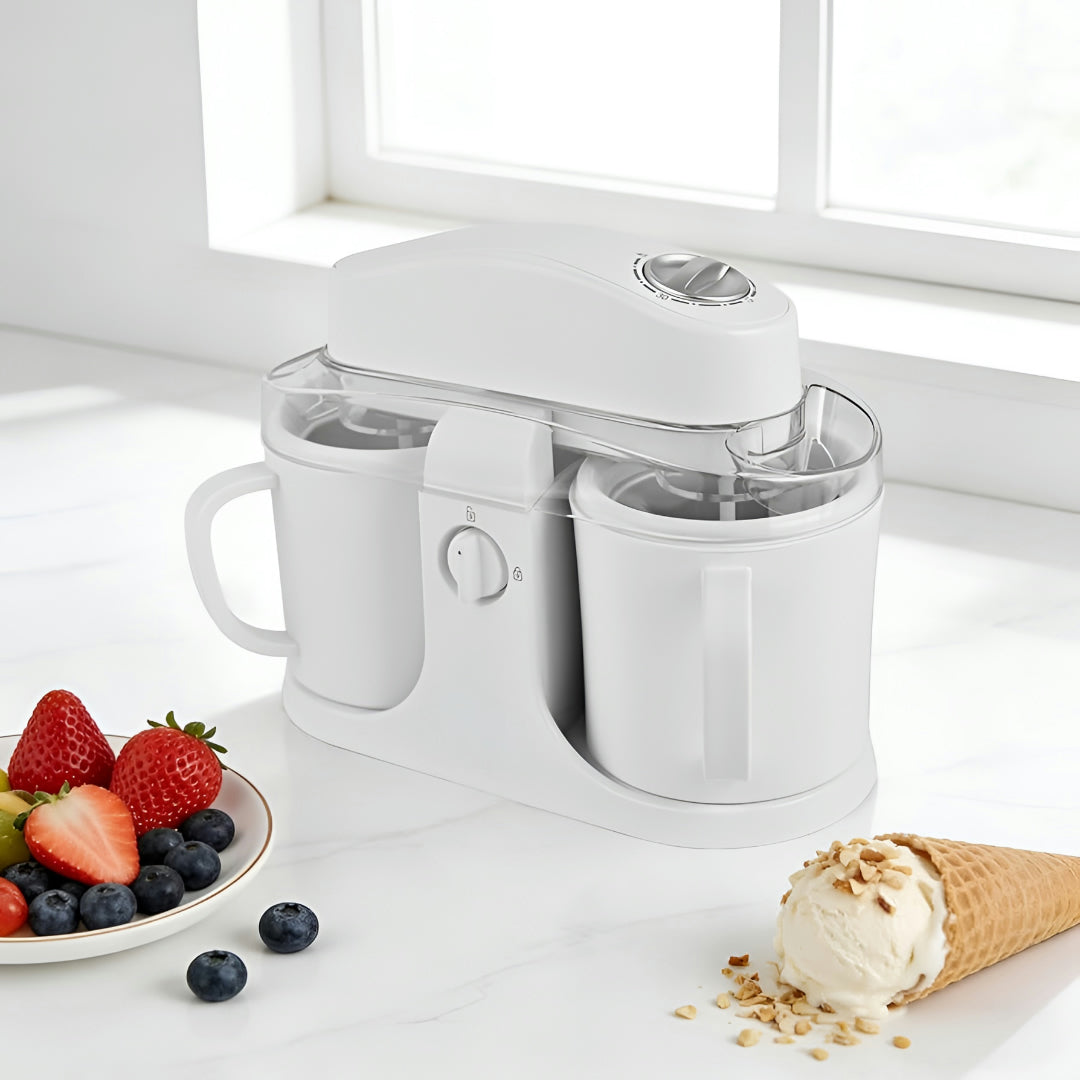 Gelatiera con doppio contenitore a raffreddamento per dessert freddi