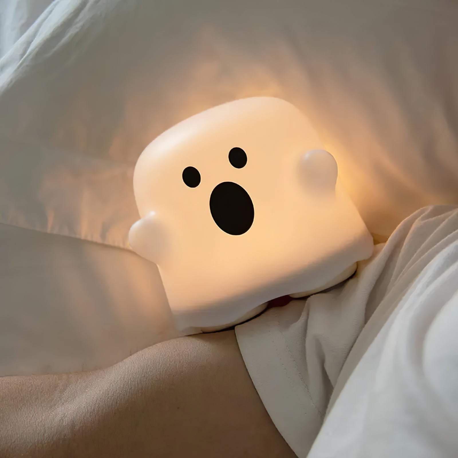 GhostLume - Lampada da tavolo di design ricaricabile con batteria