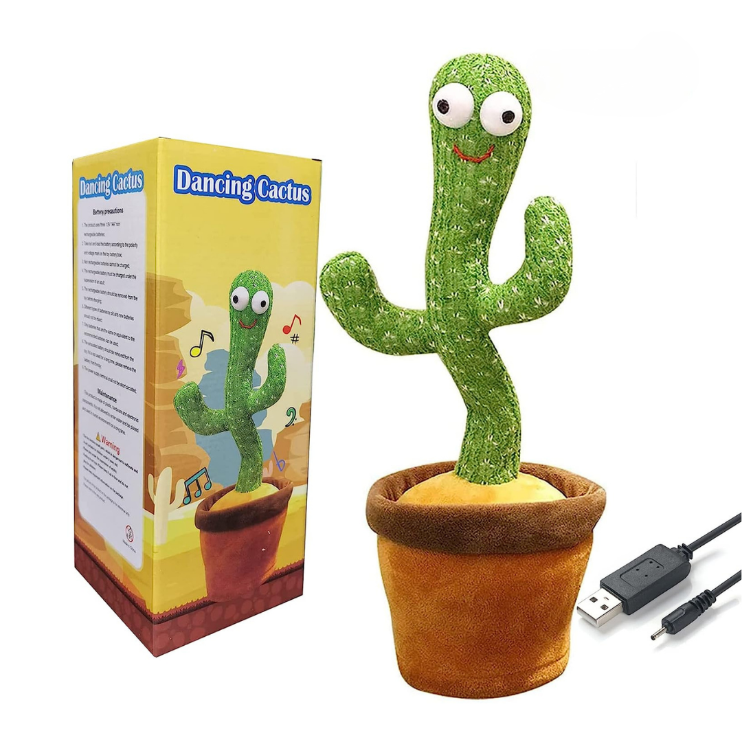 Giocattolo Cactus Interattivo Peluche Musicale Parlante Danza