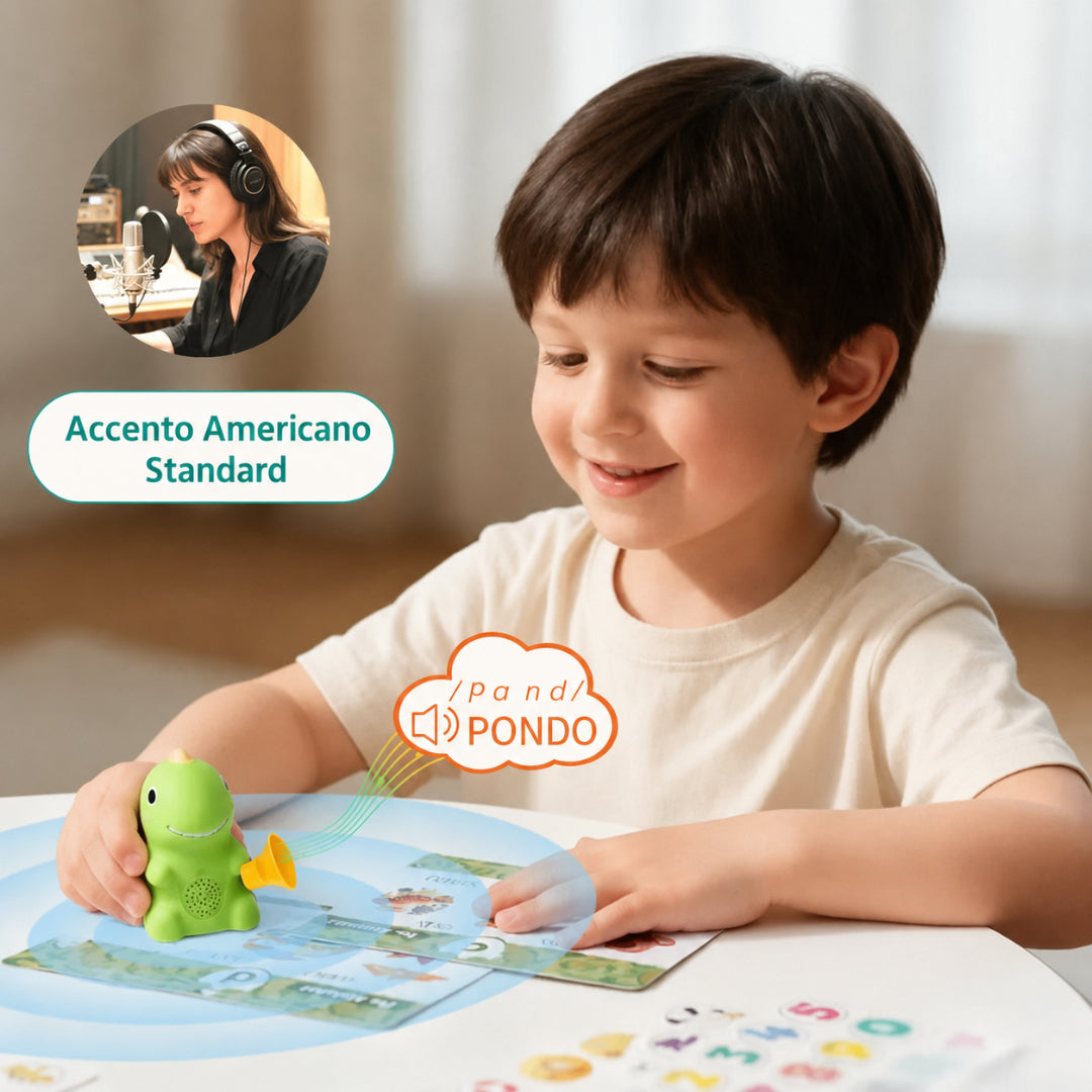 Giocattolo Educativo Bambini Penna Interattiva Lettura Carte