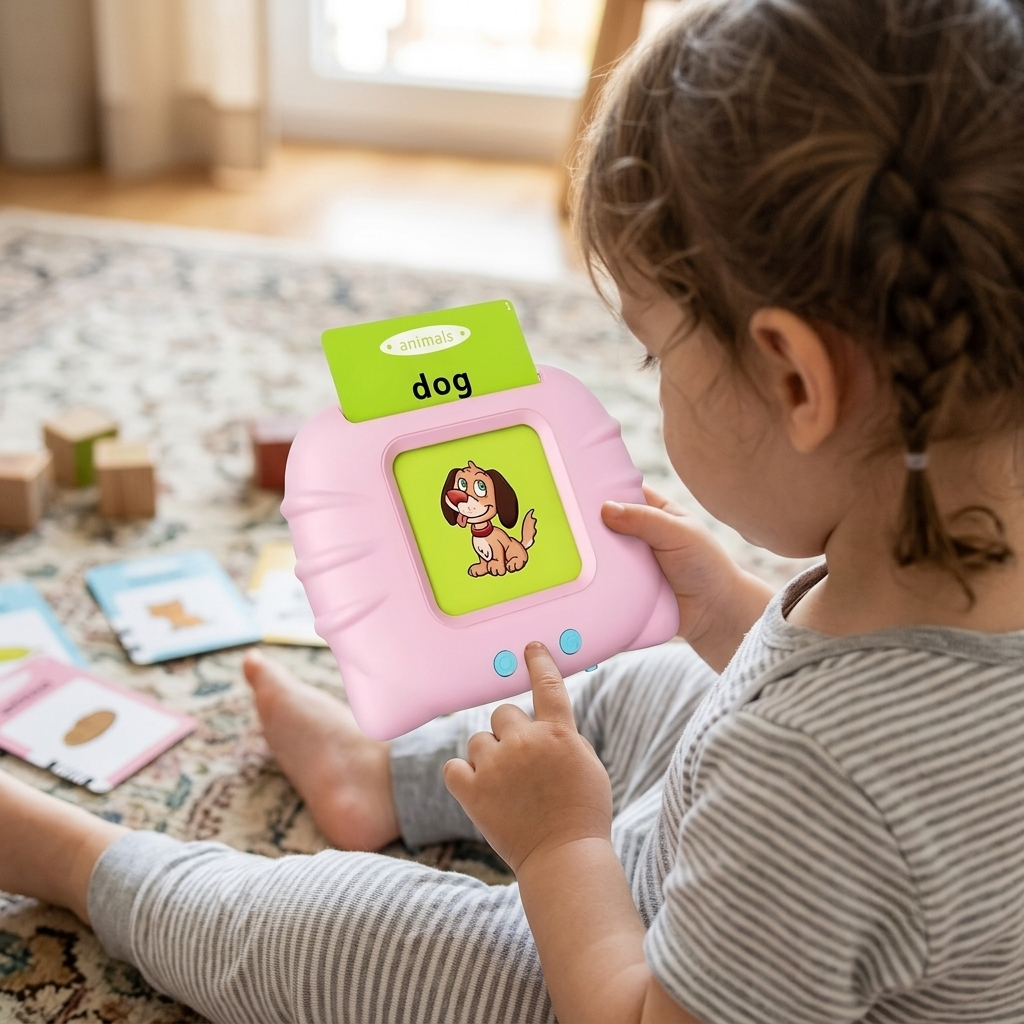 Giocattolo Educativo Lettore Schede Sonore Bambini Audio