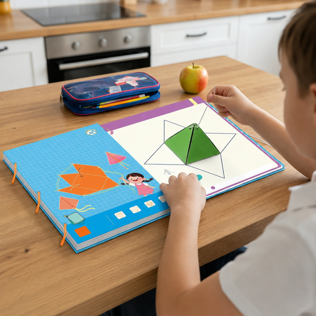 Gioco educativo geometria attività logica apprendimento bambini