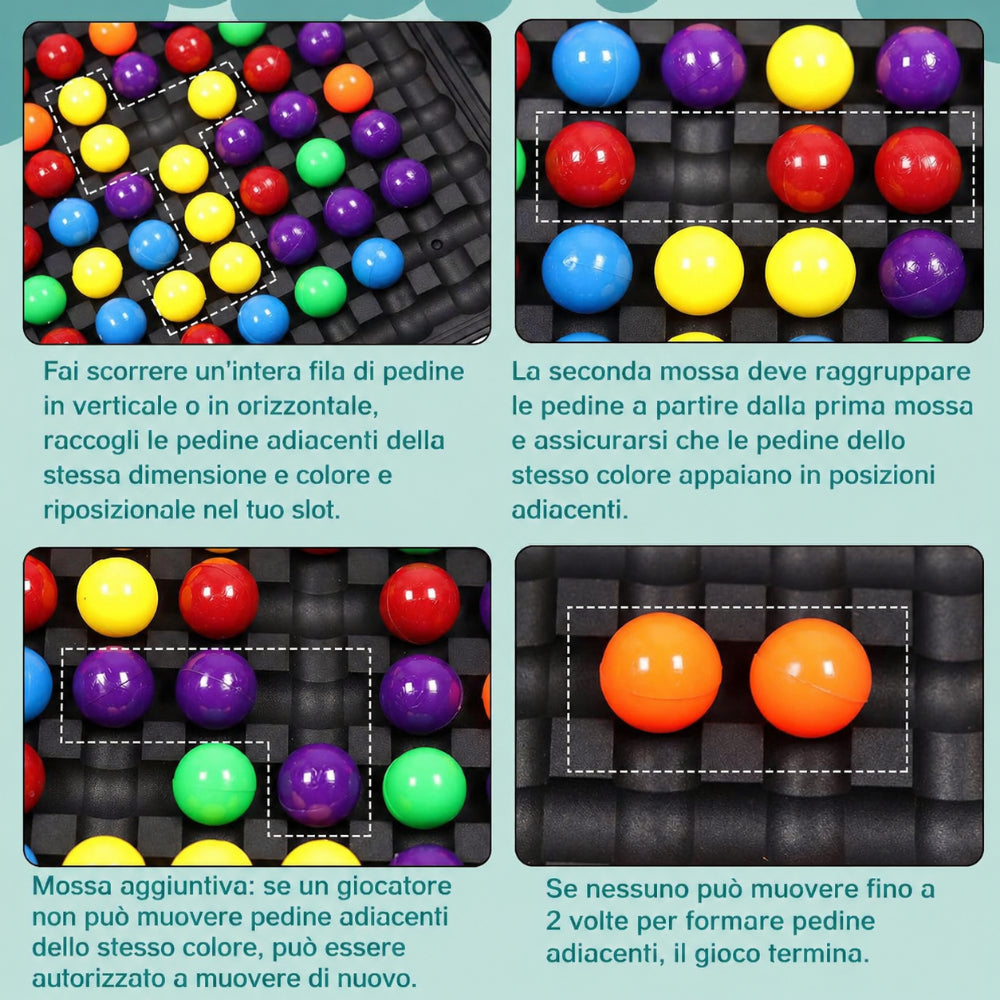 Gioco logico per bambini puzzle colori educativo concentrazione