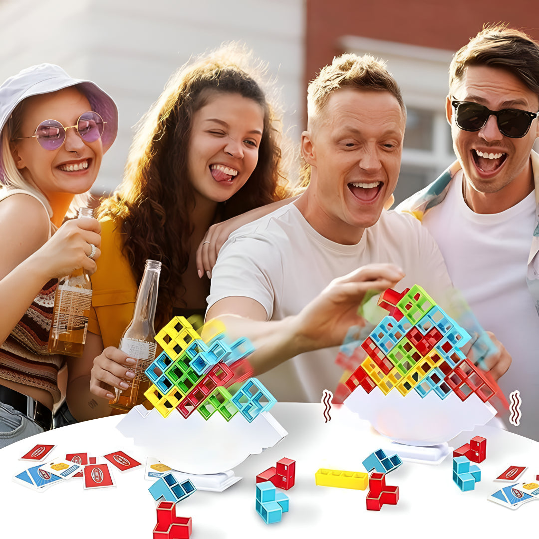Gioco Tavolo Equilibrio Costruzioni Bambini Famiglia