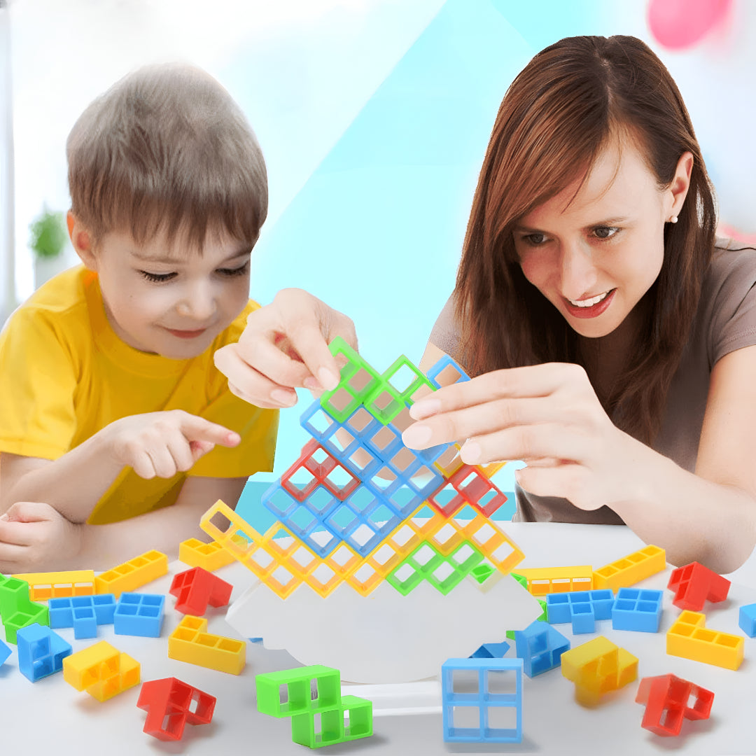 Gioco Tavolo Equilibrio Costruzioni Bambini Famiglia