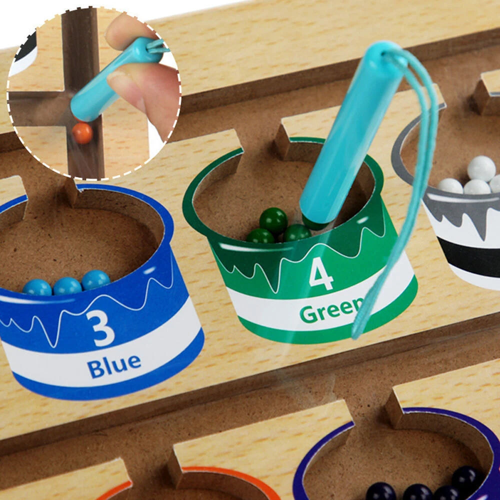Gioco Montessori Magnetico Colori Bambini Motricità