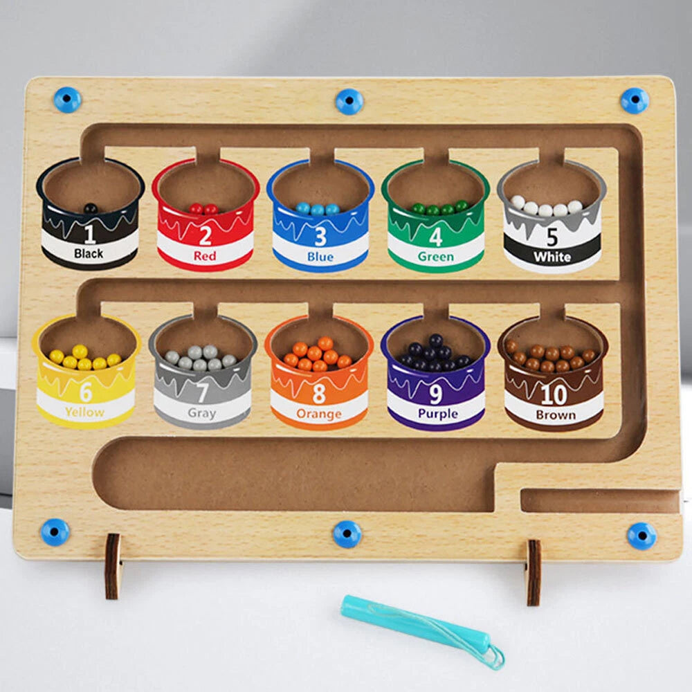 Gioco Montessori Magnetico Colori Bambini Motricità