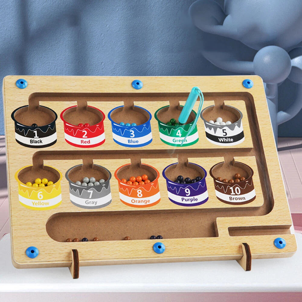 Gioco Montessori Magnetico Colori Bambini Motricità