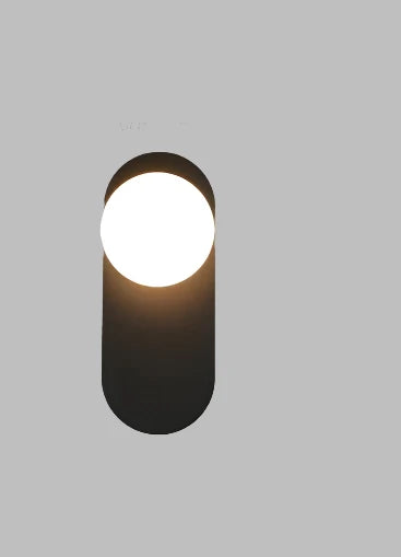 GlowSphere - Modern LED Wall Lamp with Glass Globe for Living Room and Hallway