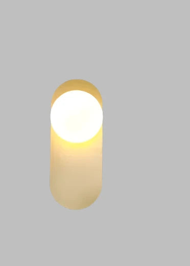 GlowSphere - Modern LED Wall Lamp with Glass Globe for Living Room and Hallway