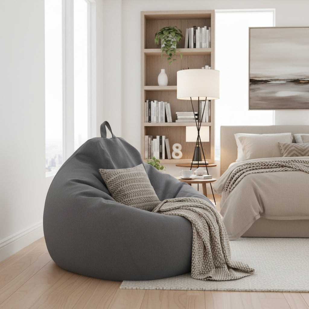 Ergonomische Linnen Zitzak Woonkamer Slaapkamer