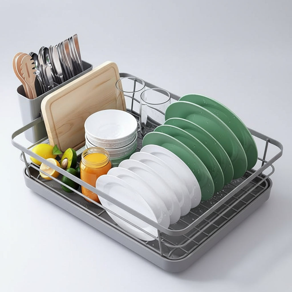 Scolapiatti Piatto Scarico Compatto Acciaio Inossidabile Cucina