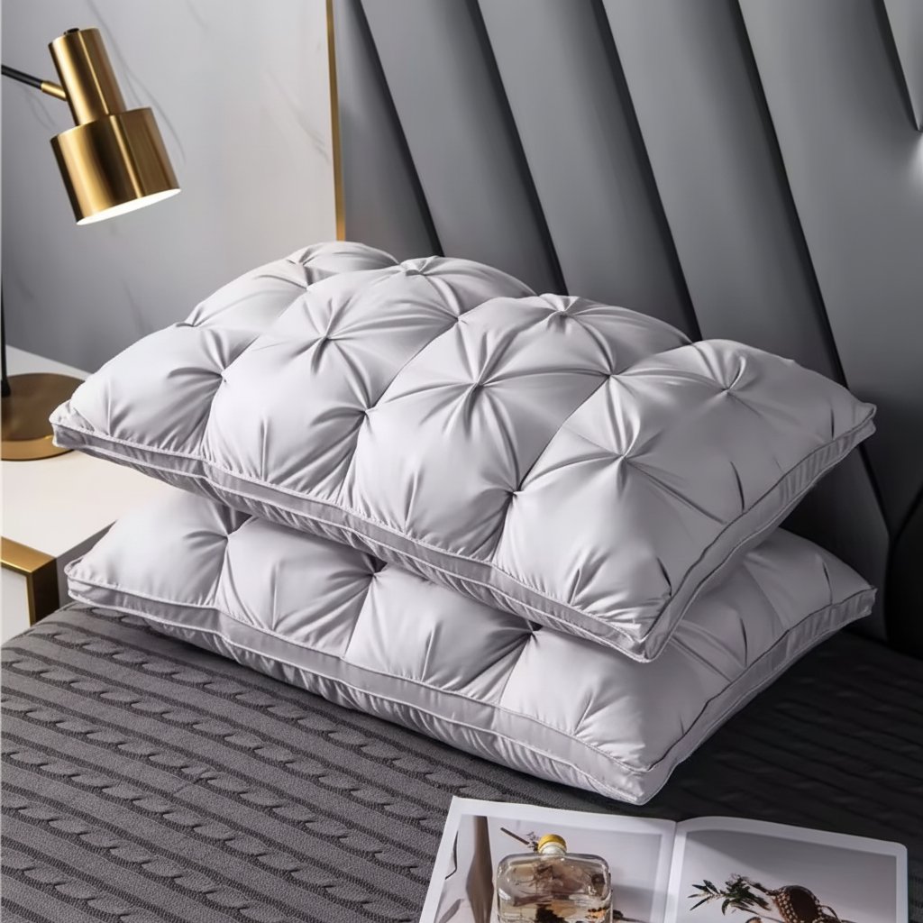 Luxury Down Pillow Hypoallergenic Sleeping Pillow Optimal Comfort