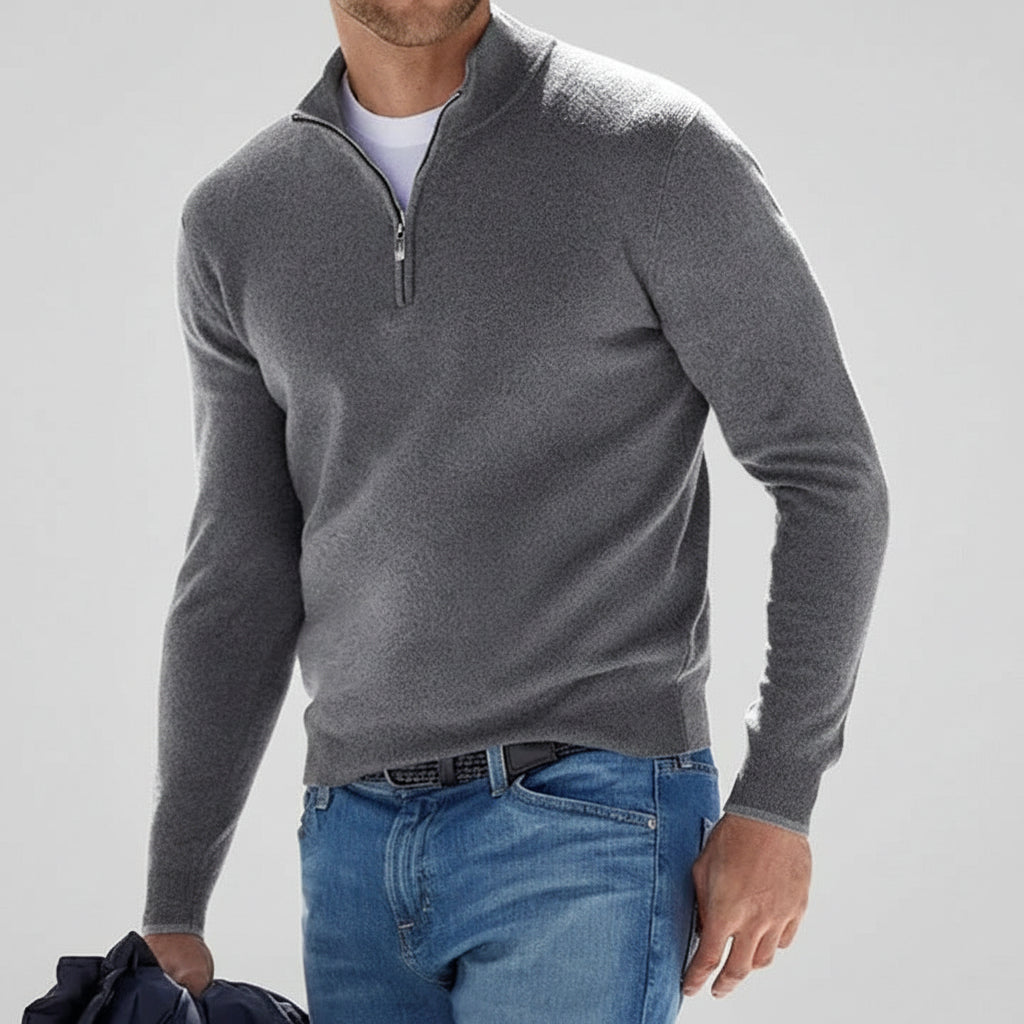 Men's Jumper Zip Knit Casual