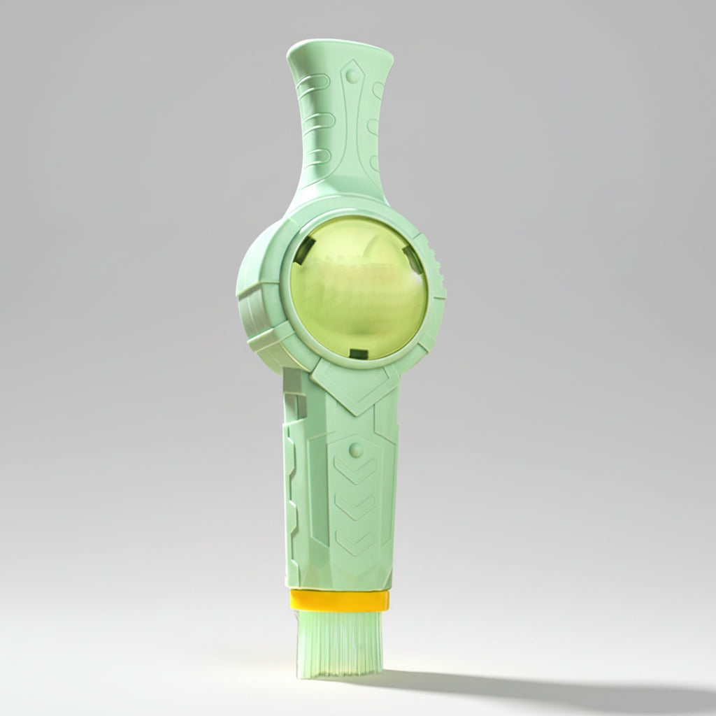 Máquina de Soprar Bolhas Fumo Luz Mágica Interior Exterior Jogo