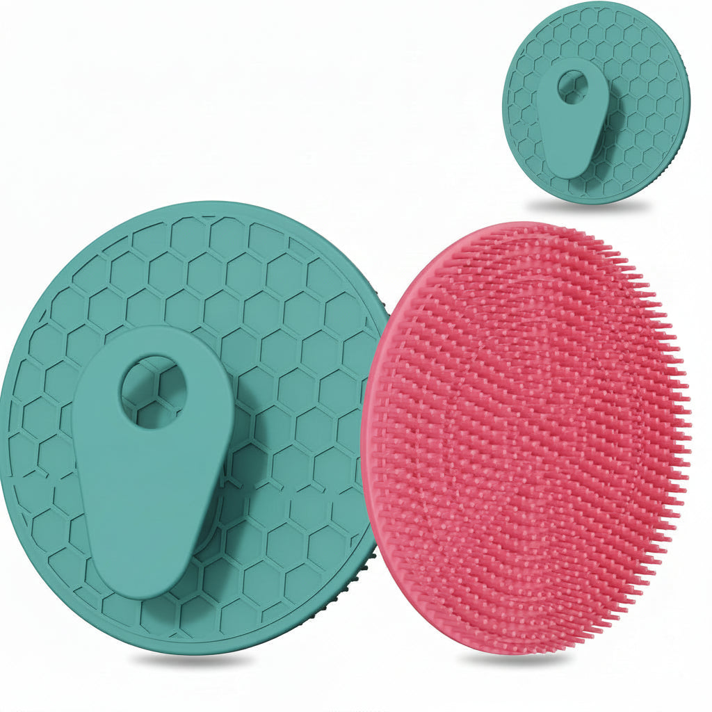 Shower Brush Silicone Body Brush Ergonomic Grip