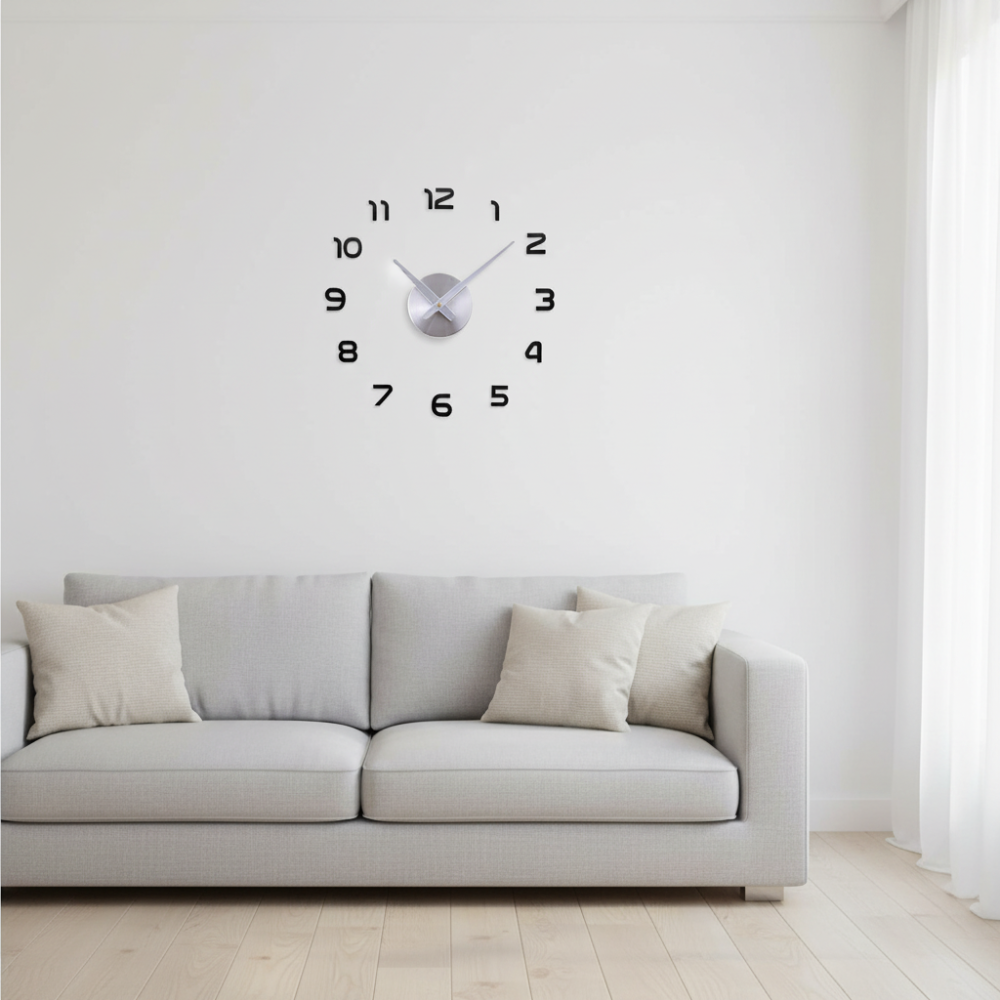 Grande Orologio da Parete 3D in Acrilico