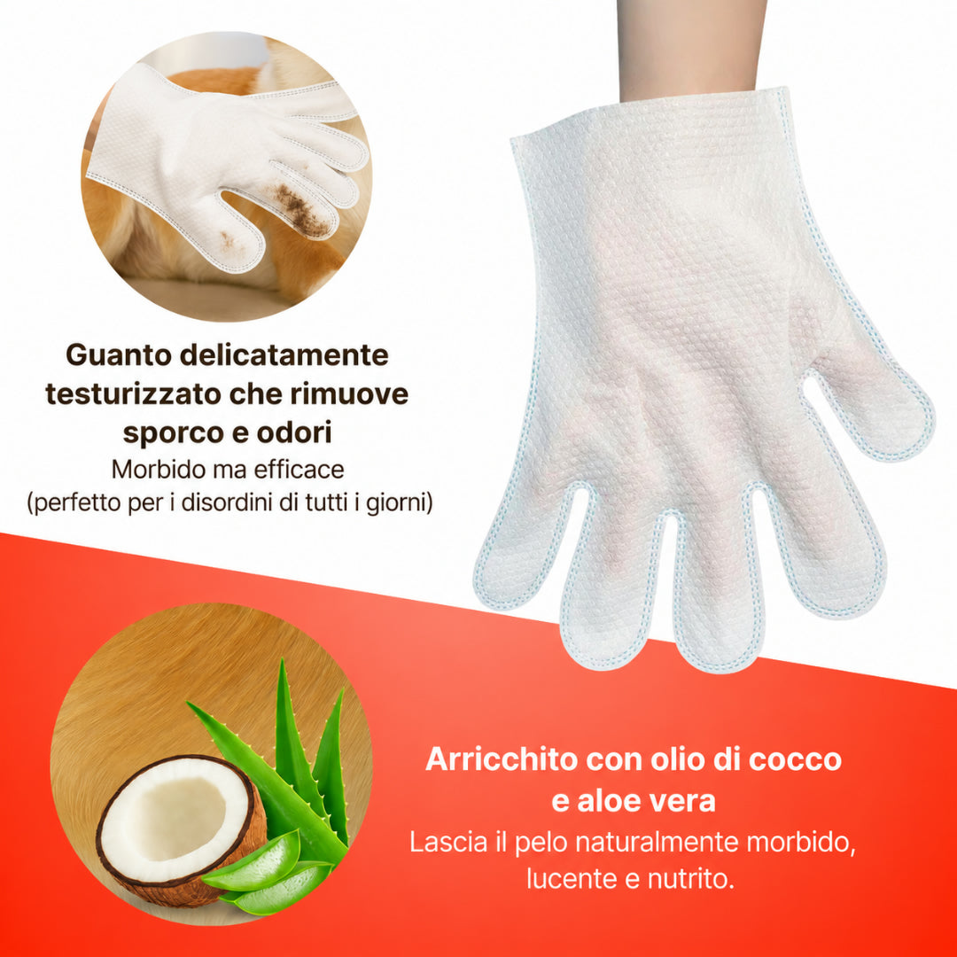 Animal Cleaning Gloves Deodorizing Daily Fur Care
