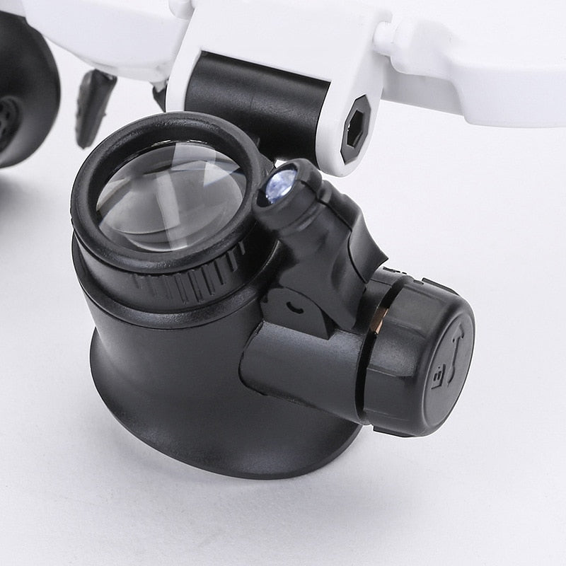 Professional Magnifying Glasses | LED Illuminated 3-Level Magnification - Image 4