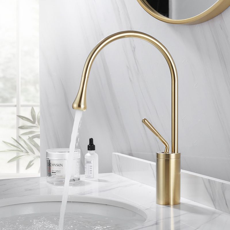 Torneira de Lavatório Estilo Gotas para Casa de Banho Giratória Torneira de Cascata