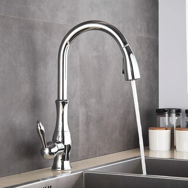 GoldFlow – Golden Kitchen Mixer Tap