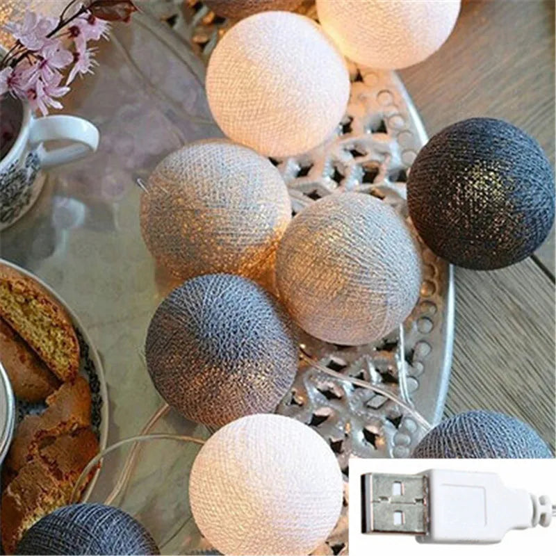 GlobeGlow - LED Cotton Thread Lanterns