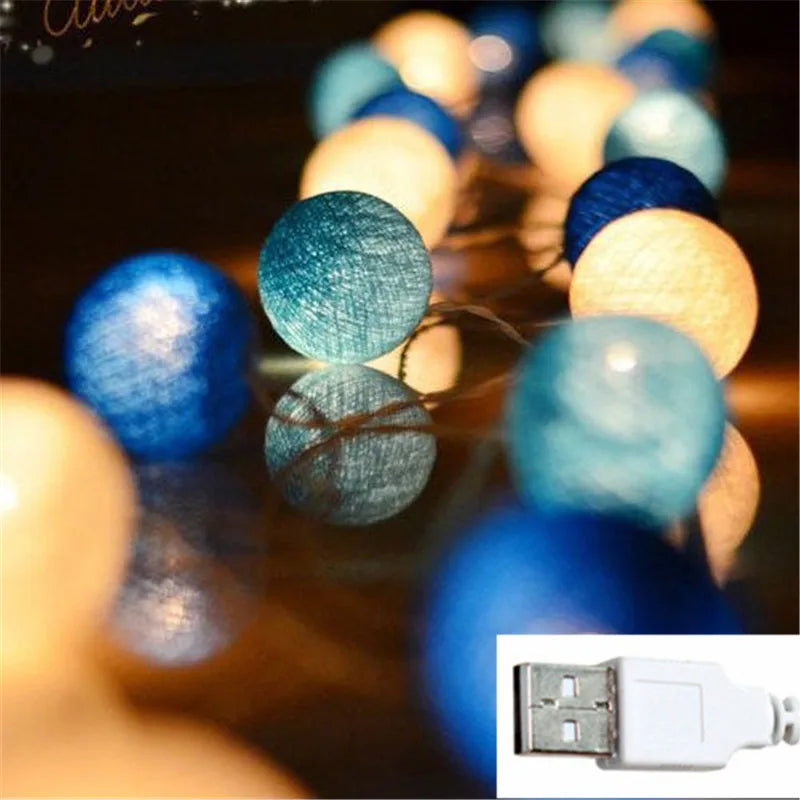 GlobeGlow - LED Cotton Thread Lanterns