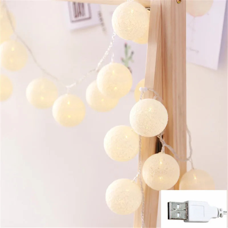 GlobeGlow - LED Cotton Thread Lanterns