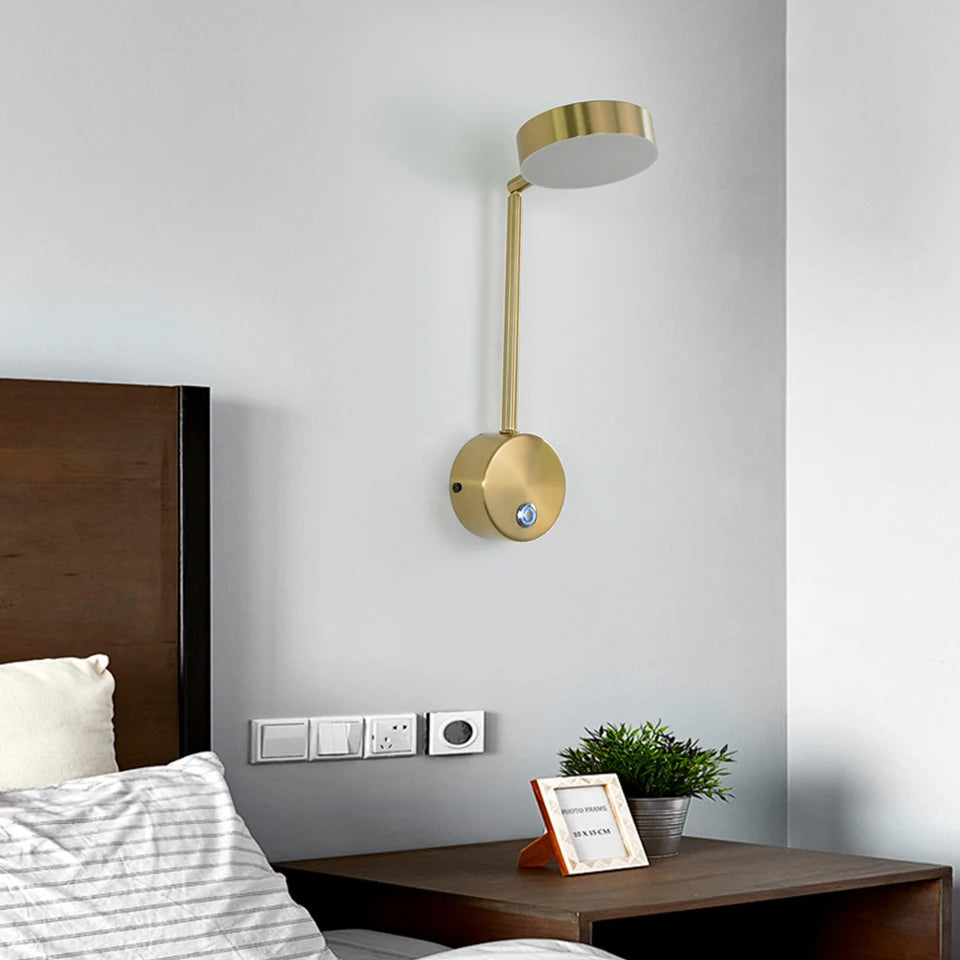 BrightLume - Candeeiro de Parede LED Moderno com Função Regulável