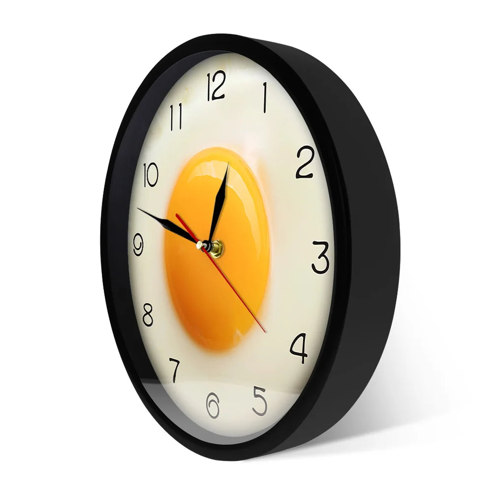 SunnySide - Fried Egg Kitchen Wall Clock 3D Design