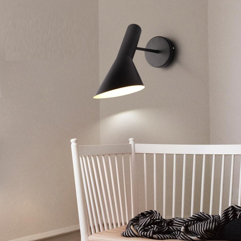 Brady Moderna Lâmpada de Parede LED Interior Giratória Sala de Jantar/Sala de Estar Preta