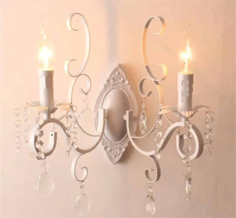 CrystalVintage - Black Wall Lamp Living Room & Bedroom Lighting