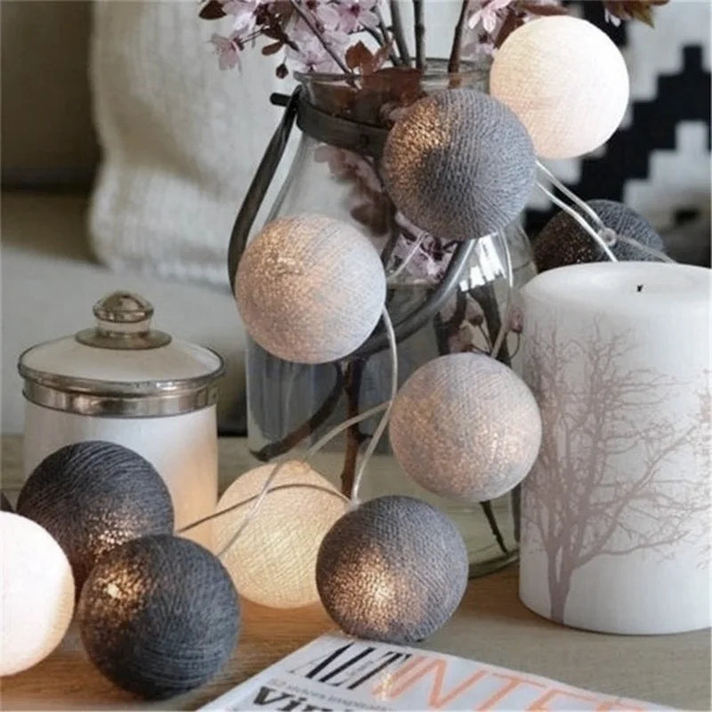 GlobeGlow - LED Cotton Thread Lanterns