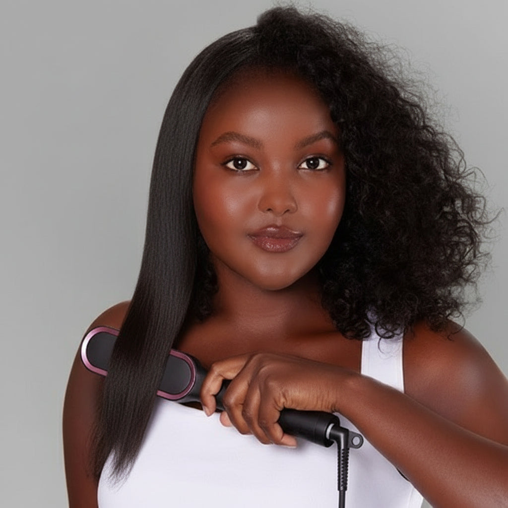 Hair Styling Comb for Effortless Straightening and Curling 2