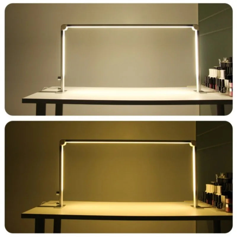 LunaGlow – Half Moon LED Table Lamp for Desk and Nail Studio Lighting