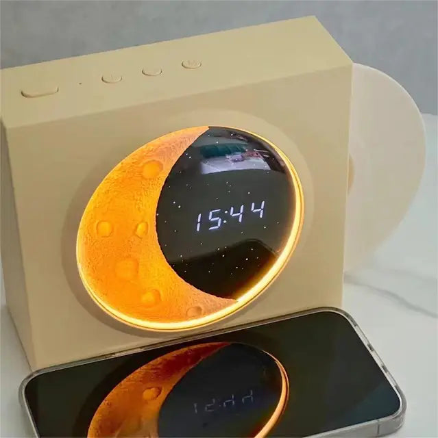 MoonGlow – LED Moon Lamp with Music & Bluetooth Speaker | Atmospheric Lighting