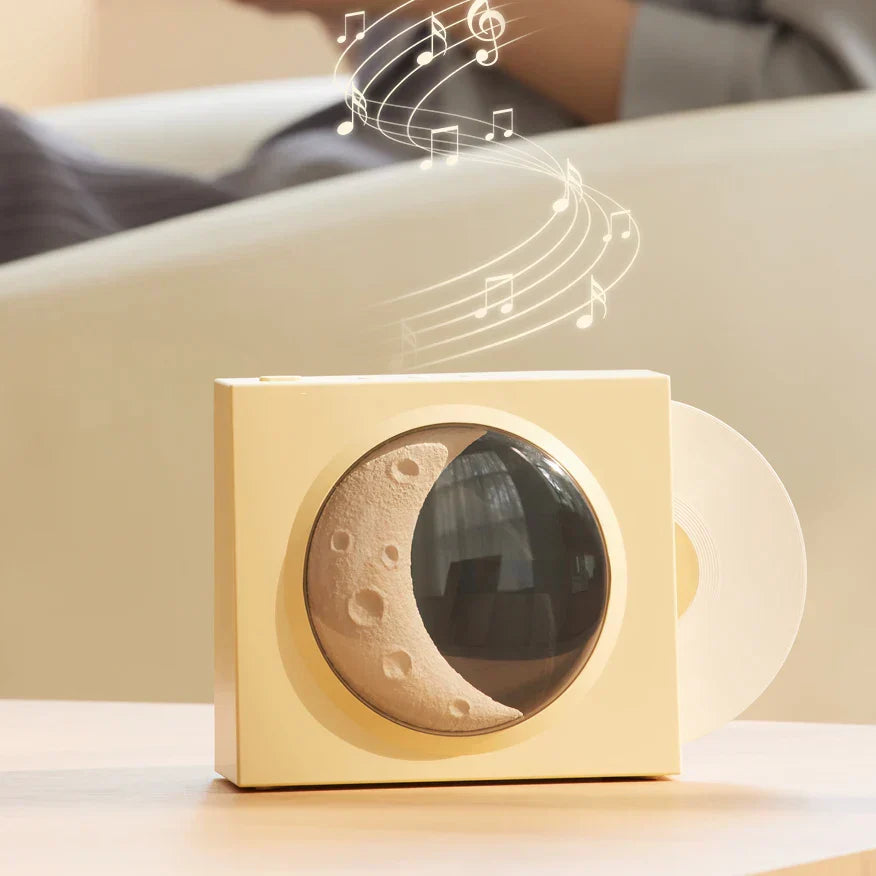 MoonGlow – Lámpara lunar LED con música y altavoz Bluetooth | Iluminación ambiental