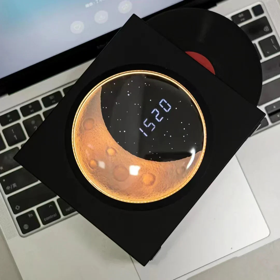 MoonGlow – Lámpara lunar LED con música y altavoz Bluetooth | Iluminación ambiental
