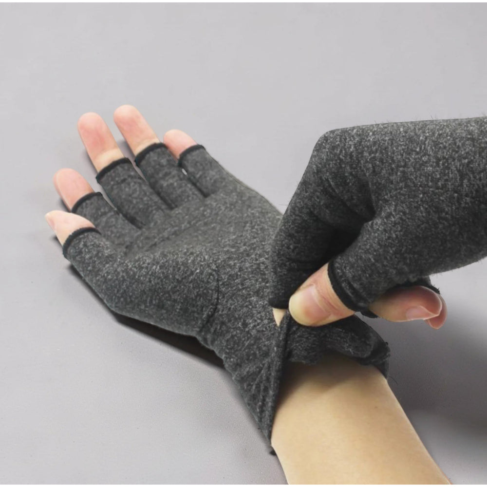 Guanti Compressione Polso Mano Supporto Senza Dita Regolabile