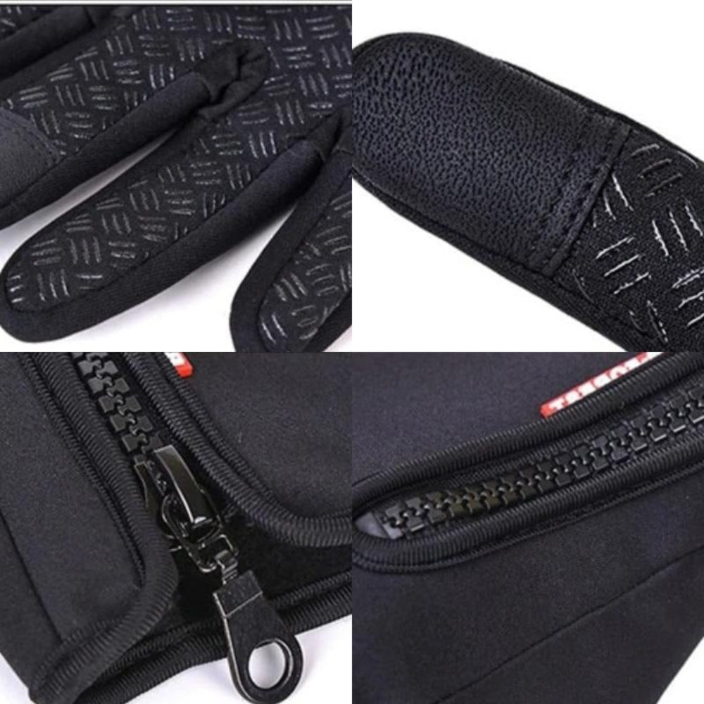 Gloves Winter Thermal Touchscreen Zip Cuff Outdoor
