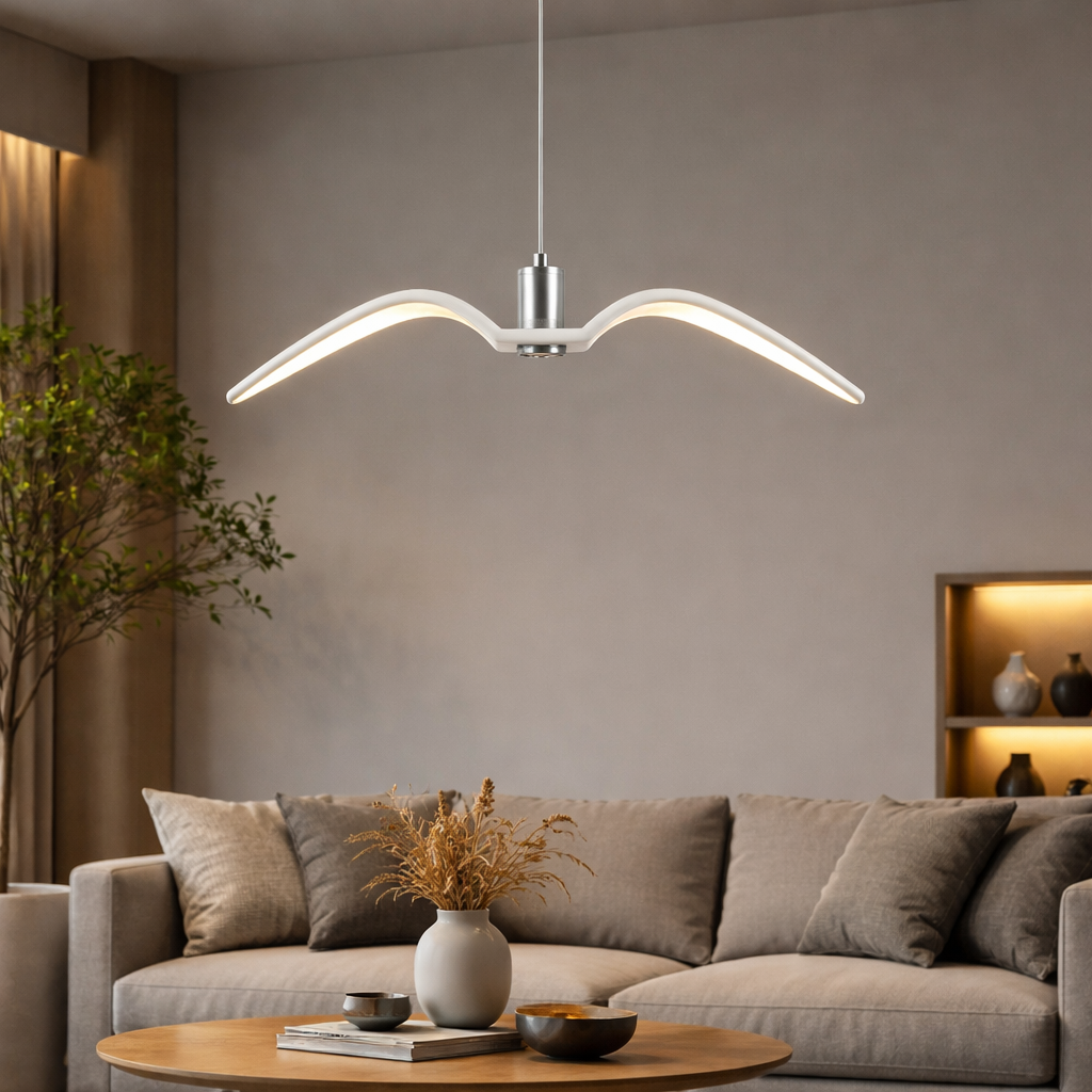 Hanglamp LED Vogel Sculptuur Hars Moderne Plafondverlichting