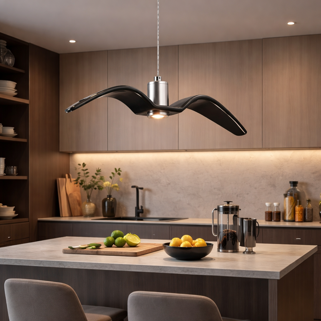 Lampadario LED Moderno Forma Uccello Resina Design