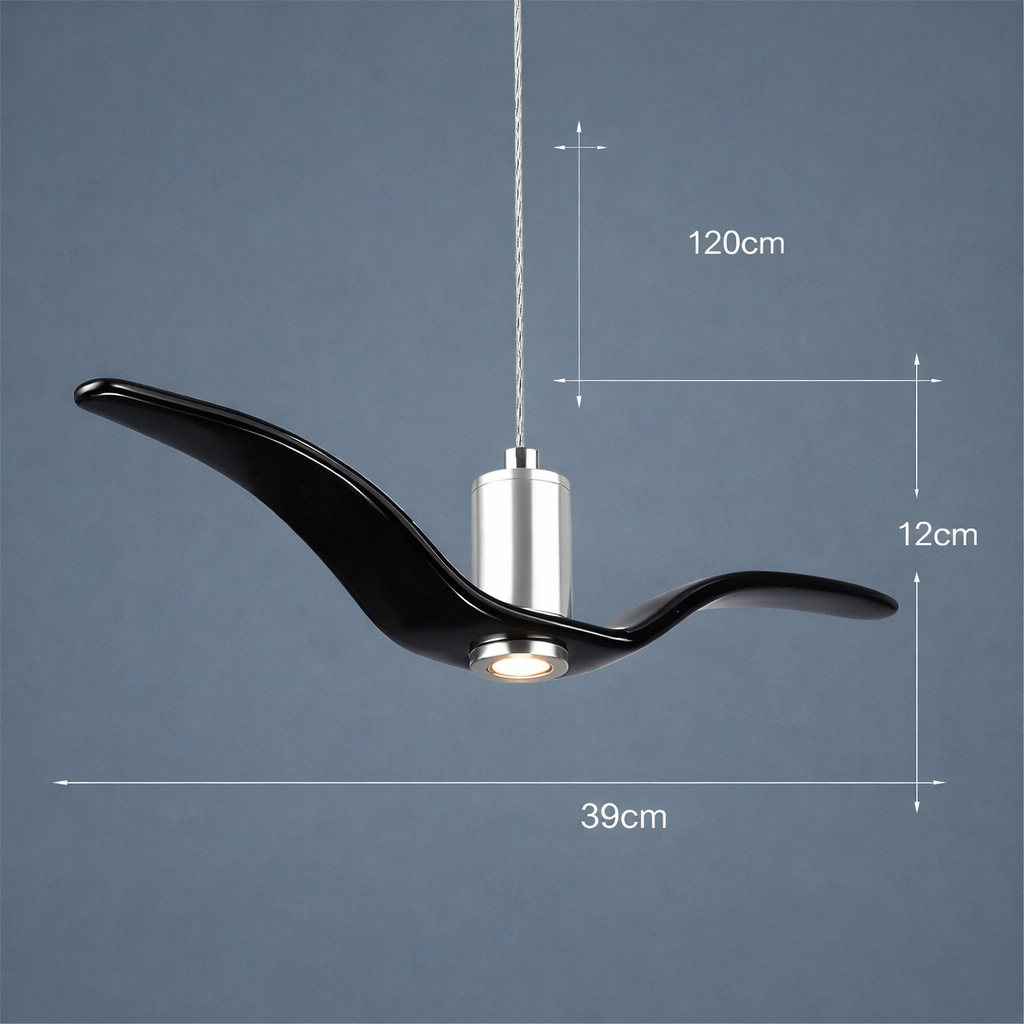Lampadario LED Moderno Forma Uccello Resina Design