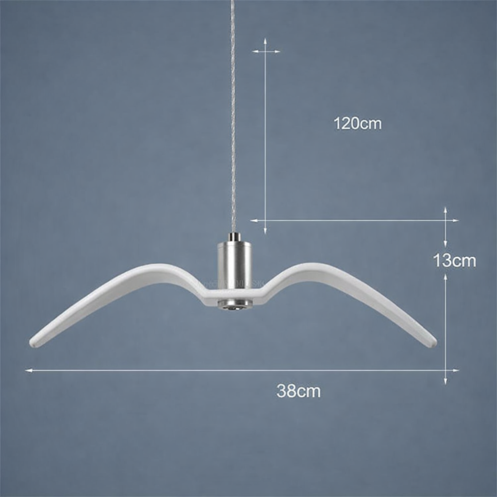 Lampadario LED Moderno Forma Uccello Resina Design