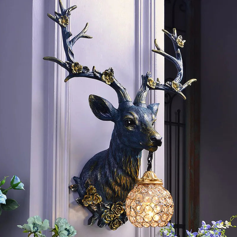 ModernCharm - Lampada Rustica a Forma di Cervo
