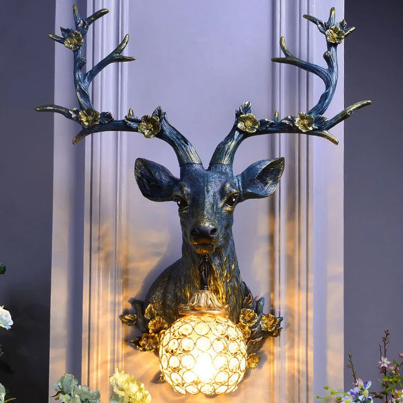 ModernCharm - Lampada Rustica a Forma di Cervo