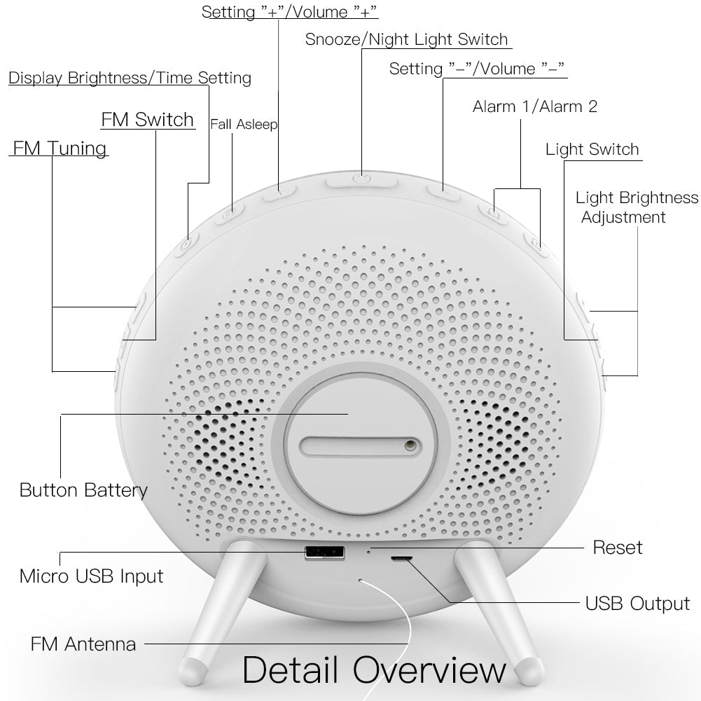 Sveglia LED WLAN con cambio colore
